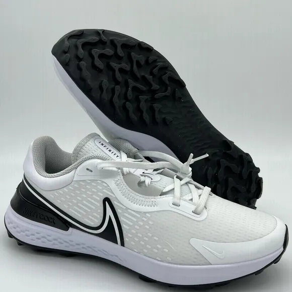 Men’s Nike Infinity Pro 2 Golf Shoes White Black Photon Dust DJ5593-115