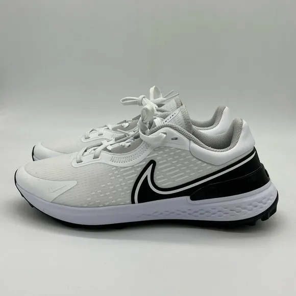 Men’s Nike Infinity Pro 2 Golf Shoes White Black Photon Dust DJ5593-115