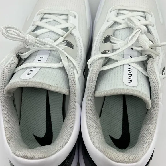 Men’s Nike Infinity Pro 2 Golf Shoes White Black Photon Dust DJ5593-115