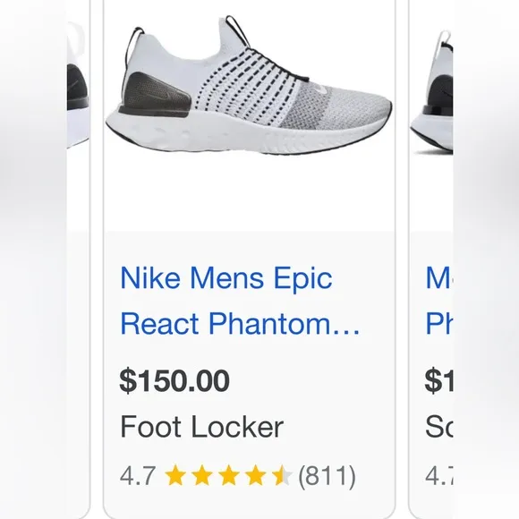 Men’s Nike React Phantom Run Flyknit Running Shoes size 14