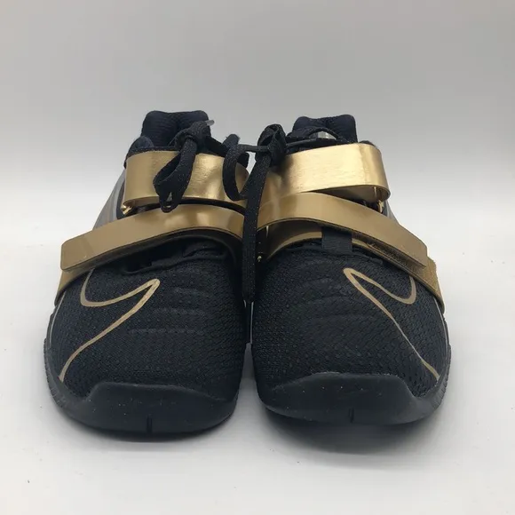 Men’s Nike Romaleos 4 Black/Gold CD3463-001 NWOB
