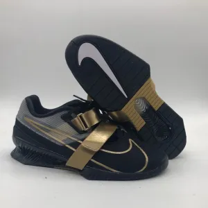 Men’s Nike Romaleos 4 Black/Gold CD3463-001 NWOB