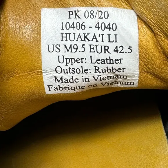 Men's OluKai Huaka'i Li Black Nubuck Size 9.5
