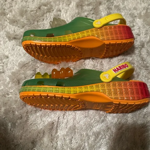 Men’s or Women’s Haribo Gummy bear crocs Green and Orange Clogs
