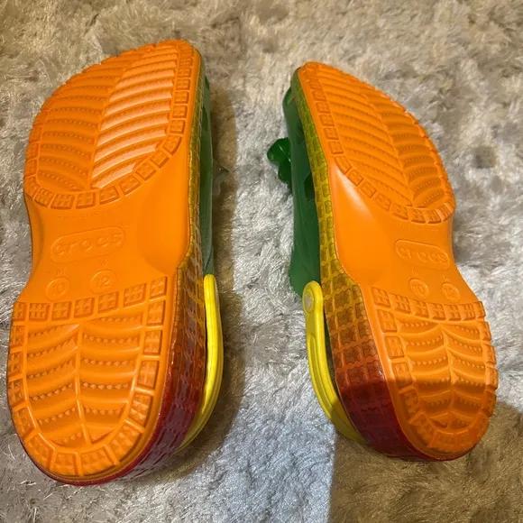 Men’s or Women’s Haribo Gummy bear crocs Green and Orange Clogs
