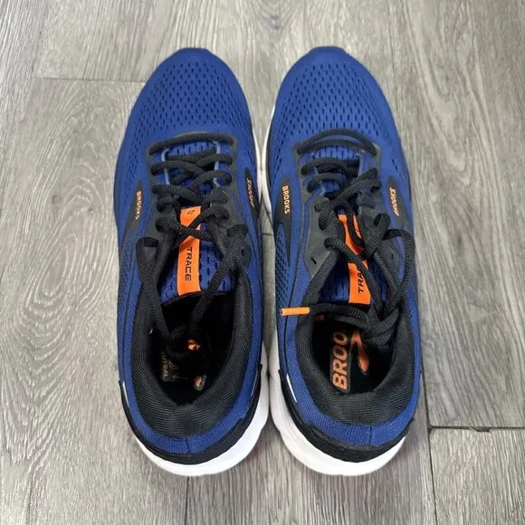 Men’s SAMPLE Brooks Trace 2 Blue Orange  Running Shoes Size 9 NEW