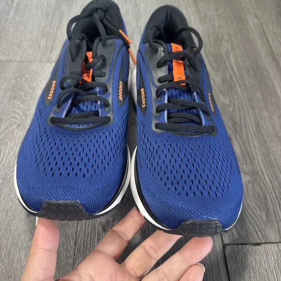 Men’s SAMPLE Brooks Trace 2 Blue Orange  Running Shoes Size 9 NEW