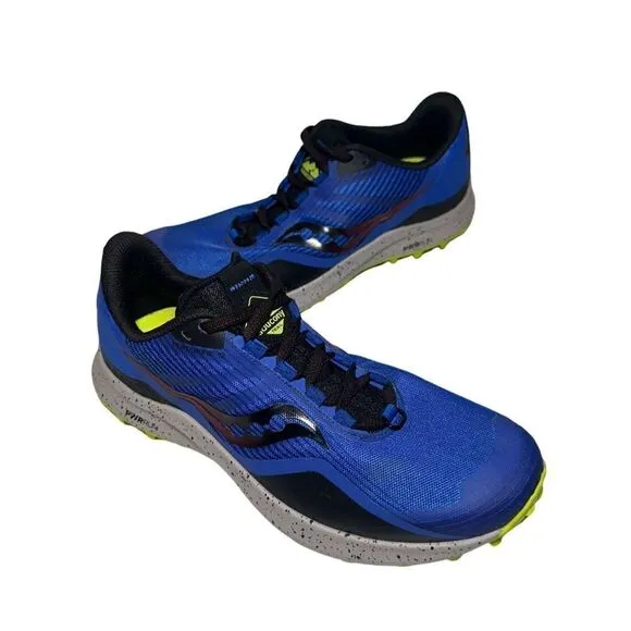 Men’s Saucony trail athletic shoes size 9 blue
