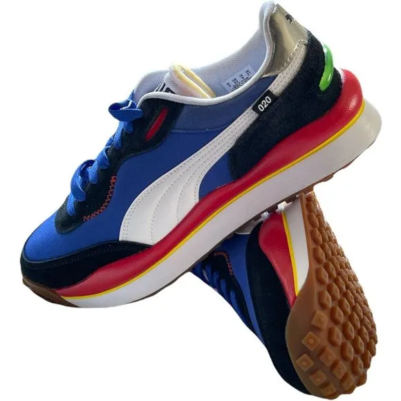 Men’s Sneakers Size 9 PUMA Style Rider Play On - Daz Blue High Risk Red 37115001