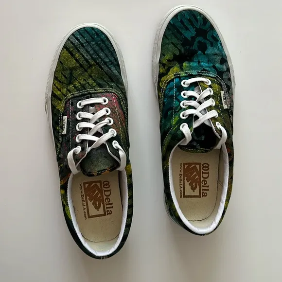 Men’s Vans Era Della Batik Black Multicolor Shoes