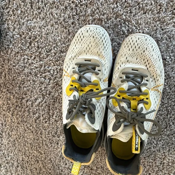 Men’s White and Yellow Nike Sneakers