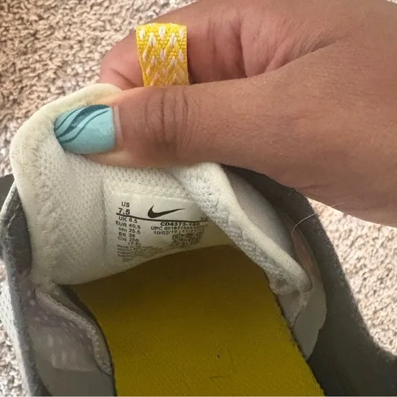 Men’s White and Yellow Nike Sneakers