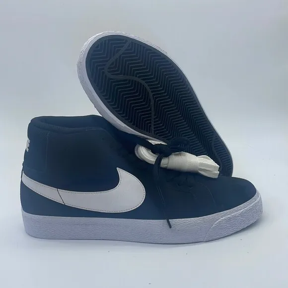 Men’s Zoom Blazer Mid Black/White 864349-002 NWOB