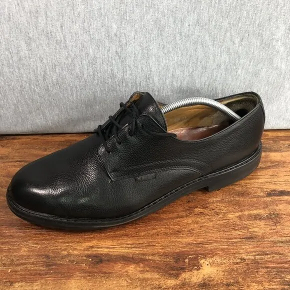 Mephisto Goodyear Welt Oxford Black Leather Shoes Men’s US Size 12 Lug Sole