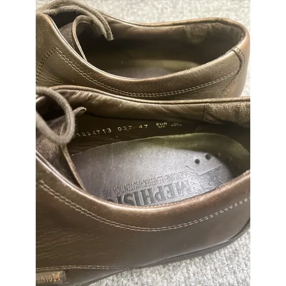 Mephisto Men’s Air Relax Shoes Size 10.5  Brown Leather
