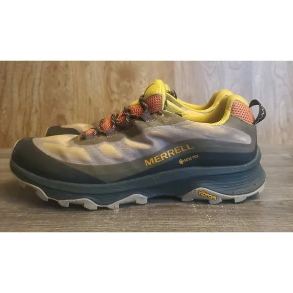 Merrell Moab Speed GTX Gore Tex Hiking Shoes Mens Size 13 Black Yellow