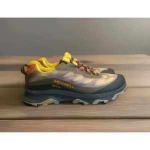 Merrell Moab Speed GTX Gore Tex Hiking Shoes Mens Size 13 Black Yellow