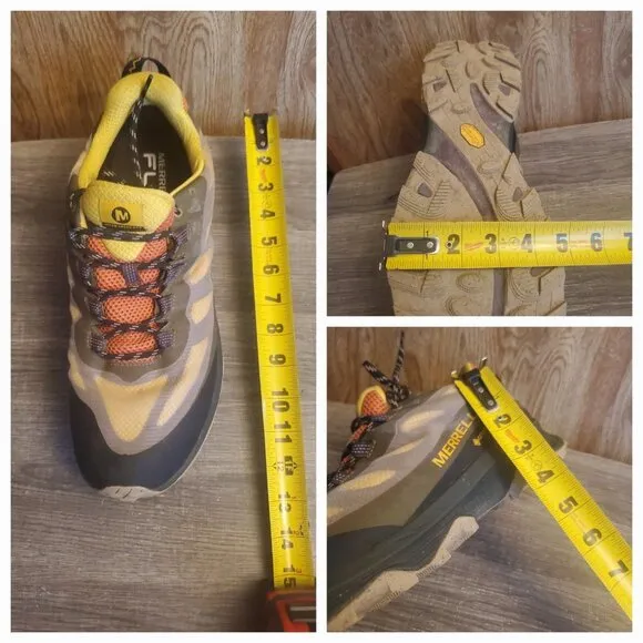Merrell Moab Speed GTX Gore Tex Hiking Shoes Mens Size 13 Black Yellow