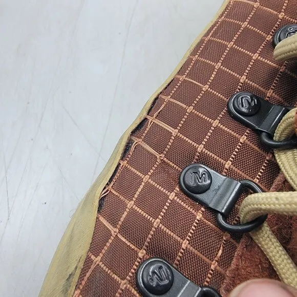 Merrell Ontario Speed RS 1TRL Mens 9.5 Brown Sneaker Shoes Hiking Camping Vibram