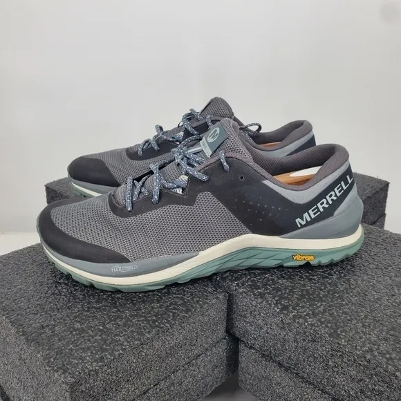 Merrell Shoes Men 10 Mag-5 Trail Running Shoes Grey Athletic Vibram J0663636
