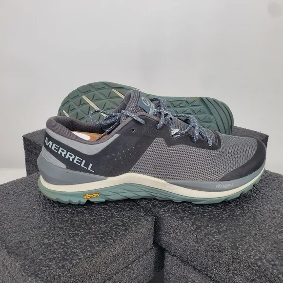 Merrell Shoes Men 10 Mag-5 Trail Running Shoes Grey Athletic Vibram J0663636
