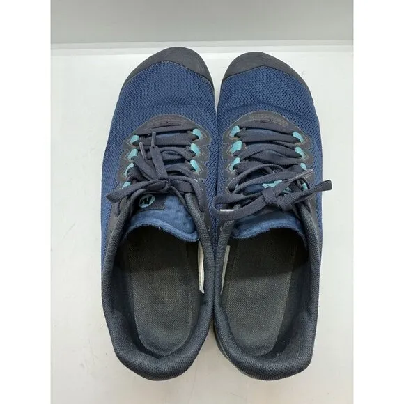 Merrell Vapor Glove 4 Women 9.5 Blue Trail Running Shoes LaceUp Sneakers J067082