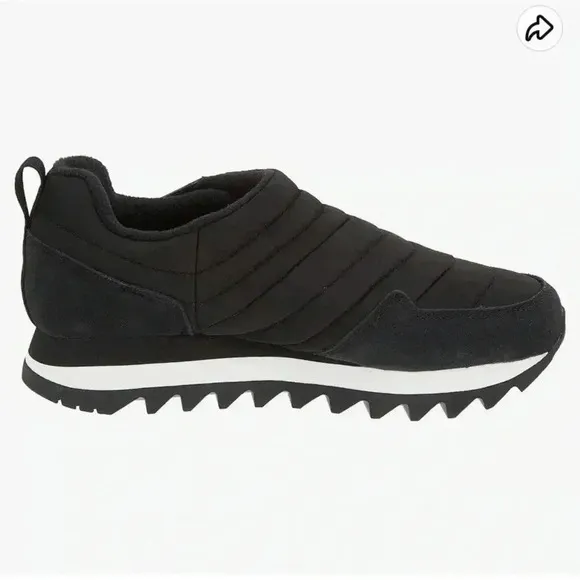 MERRELL WOMENS ALPINE MOC STRAP POLAR WINTER SHOES SNEAKERS BLACK SIZE 10.5