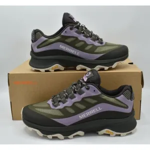 Merrell Womens Size 7 MOAB Speed Purple Black Lichen Hiking Shoes Sneakers