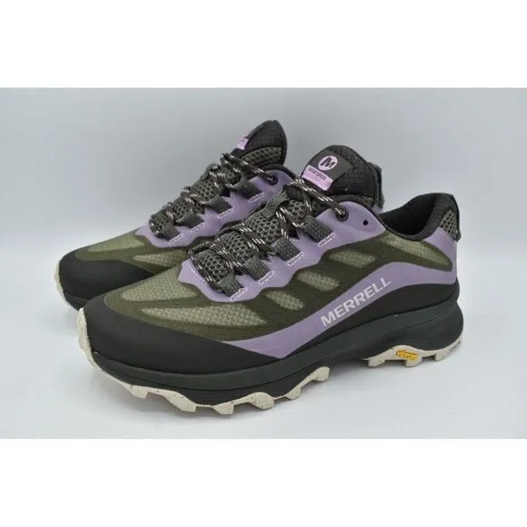 Merrell Womens Size 7 MOAB Speed Purple Black Lichen Hiking Shoes Sneakers
