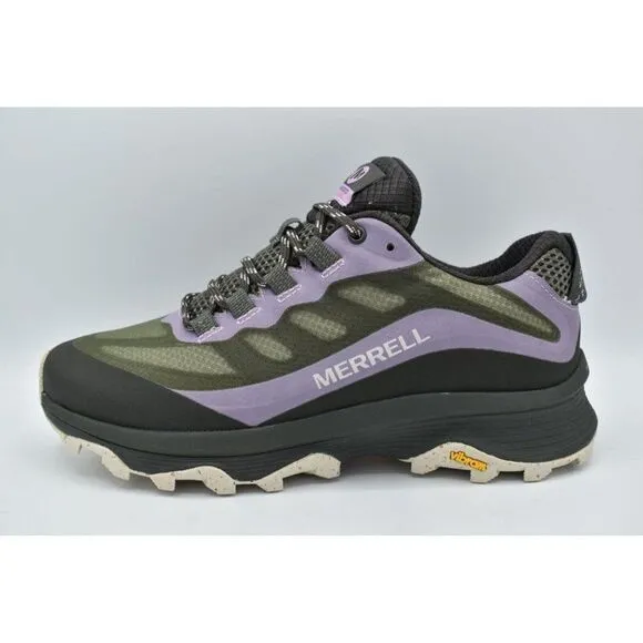 Merrell Womens Size 7 MOAB Speed Purple Black Lichen Hiking Shoes Sneakers
