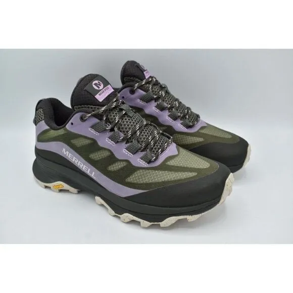 Merrell Womens Size 7 MOAB Speed Purple Black Lichen Hiking Shoes Sneakers