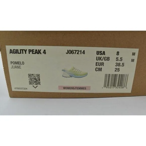 Merrell Womens Size 8 Agility Peak 4 Pomelo Trail Running Sneakers Shoes