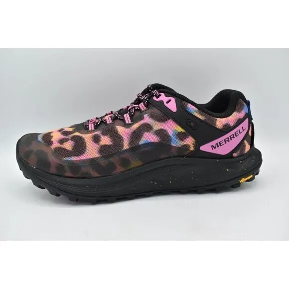 Merrell Womens Size 9.5 Antora 3 Pink Rainbow Leopard Trail Running Shoes
