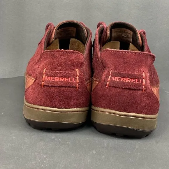 Merrell Ashland Tie Red Ochre Leather Shoes Men’s size 9