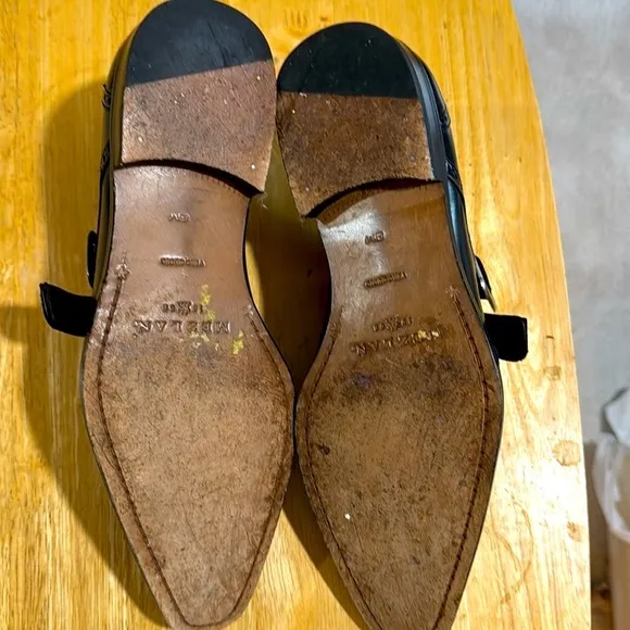 MEZLAN Men’s shoes (US Size 8M) Gorgeous looking black single monkstrap
