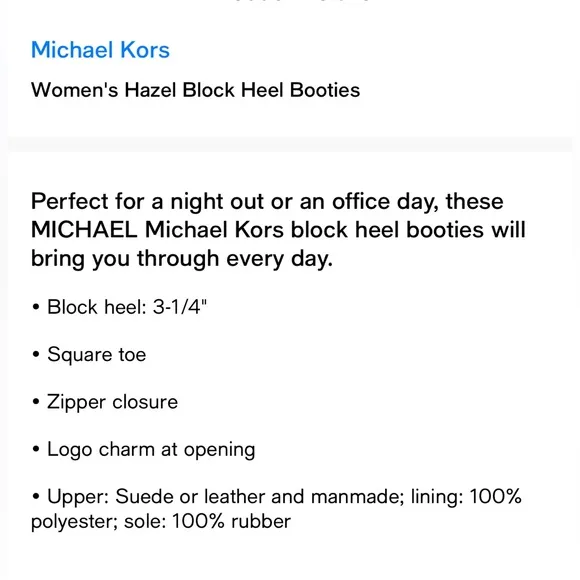 Michael Kors Women’s Hazel Flex Bootie- 9.5M