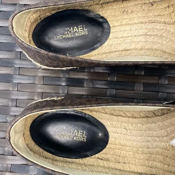Michael Kors, espadrille flats shoes, women’s size 10