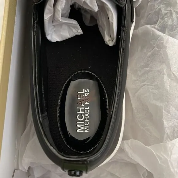 Michael Kors Women’s Trent Slip Leather Black