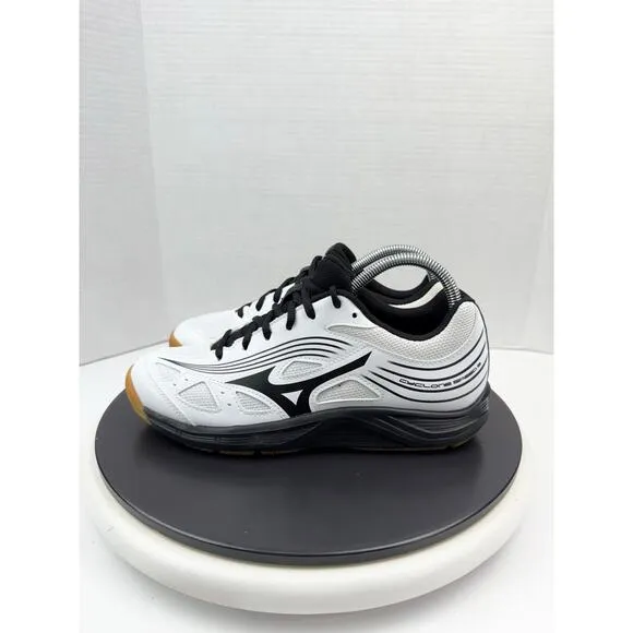 Mizuno Cyclone Speed 3 Womens Volleyball Shoes White Black Sneakers Size 8.5