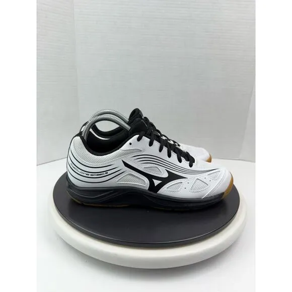Mizuno Cyclone Speed 3 Womens Volleyball Shoes White Black Sneakers Size 8.5