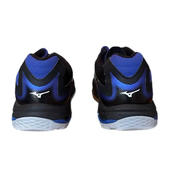 Mizuno Waive Lightning Z3 Volleyball Shoes Black Blue Women’s Size 10