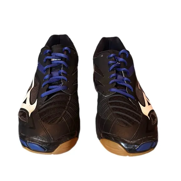 Mizuno Waive Lightning Z3 Volleyball Shoes Black Blue Women’s Size 10