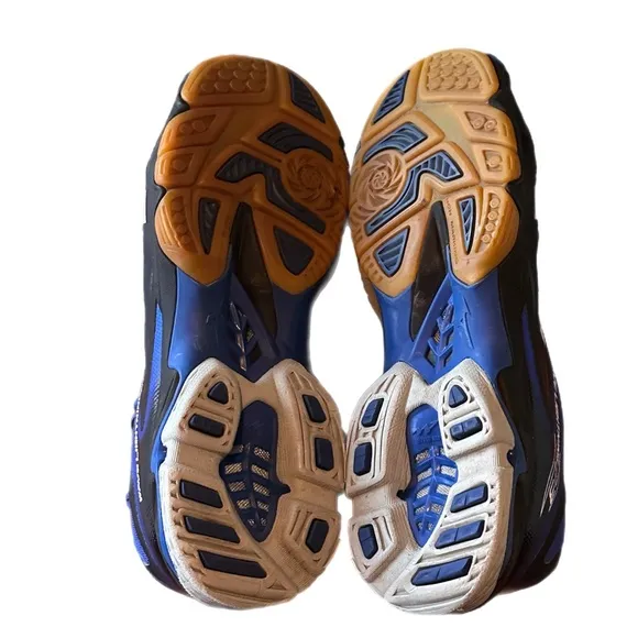 Mizuno Waive Lightning Z3 Volleyball Shoes Black Blue Women’s Size 10
