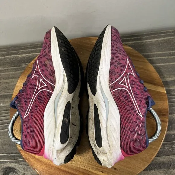 Mizuno Wave Rider 26 Women’s Size 8 Running Shoes Sneakers Pink Purple