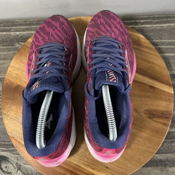 Mizuno Wave Rider 26 Women’s Size 8 Running Shoes Sneakers Pink Purple