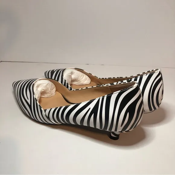 MODENCOCO Shoes Black &amp; White Zebra Print Women’s Size 7. New.