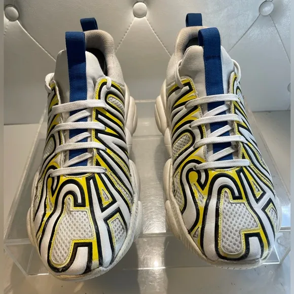 MOSCHINO couture spelloot teddy men’s Snearkers shoes sz 42 leather trainers