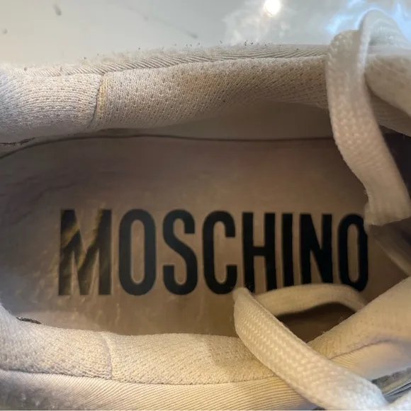 MOSCHINO couture spelloot teddy men’s Snearkers shoes sz 42 leather trainers
