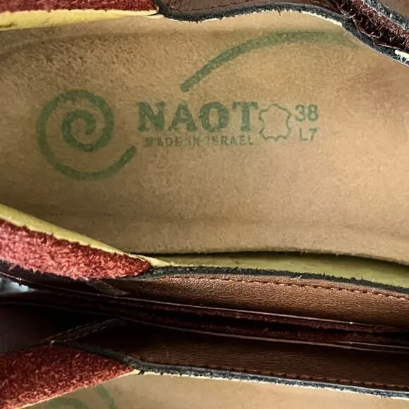 Naot Matai Mary Jane Leather Shoes Women’s Size 7 Bronze Metallic