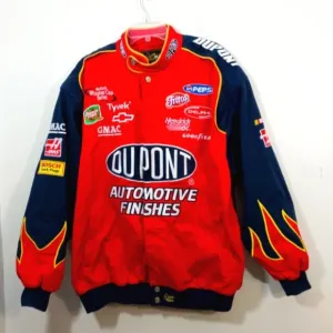 Nascar Jeff Gordon Dupont Motorsports racing patches embroidered jacket XL